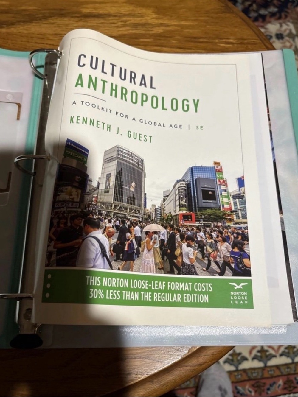 Cultural Anthropology Loose-Leaf Textbook - White & Green
